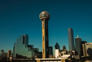 Dallas skyline for Dallas vs Houston living
